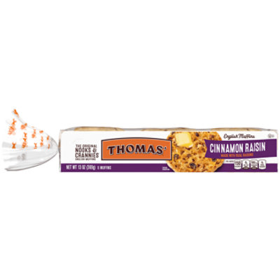 Thomas' Cinnamon Raisin English Muffins - 13 Oz - Image 2