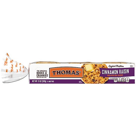 Thomas' Cinnamon Raisin English Muffins - 13 Oz