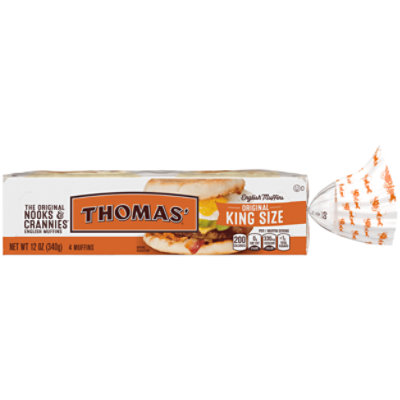 Thomas' King Size English Muffins - 12 Oz - Image 3