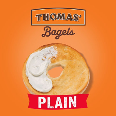 Thomas' Plain Bagels Pre-Sliced 6 Bagels - 20 Oz - Image 3