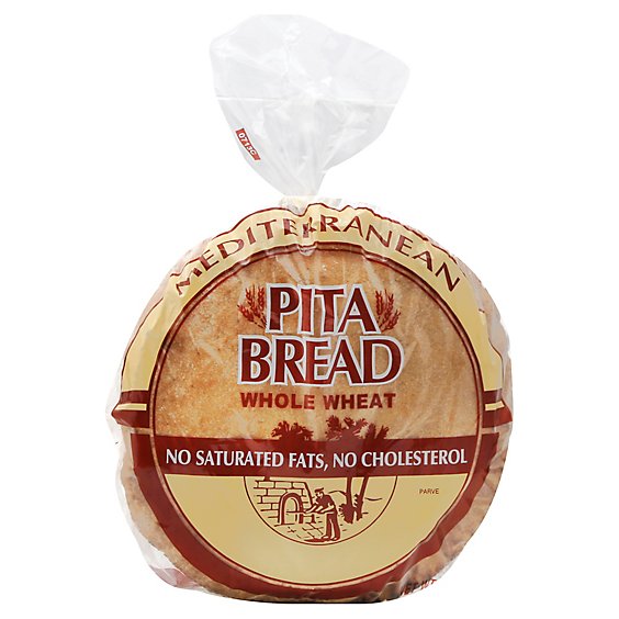 Mediterranean Pita Pocket Bread Wheat - 6-12 Oz