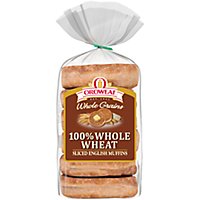 Oroweat 100% Whole Wheat English Muffins - 12.5 Oz - Image 1