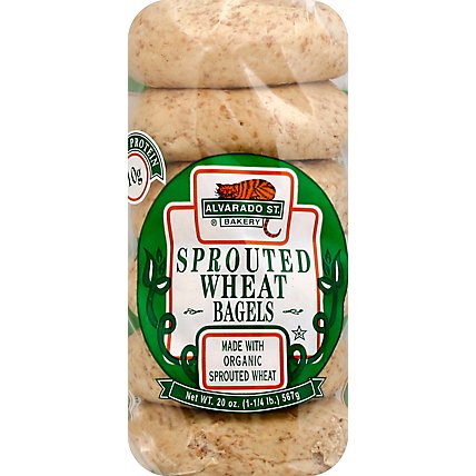 Alvarado St. Bakery Organic Sprouted Wheat Bagels - 6-20 Oz - Image 2
