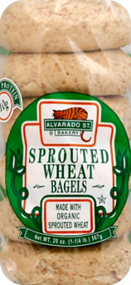 Alvarado St. Bakery Organic Sprouted Wheat Bagels - 6-20 Oz - Image 2