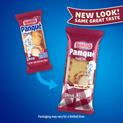 Bimbo Panque Con Nuez Plain Pound Cake with Pecans - 8.8 Oz - Image 4