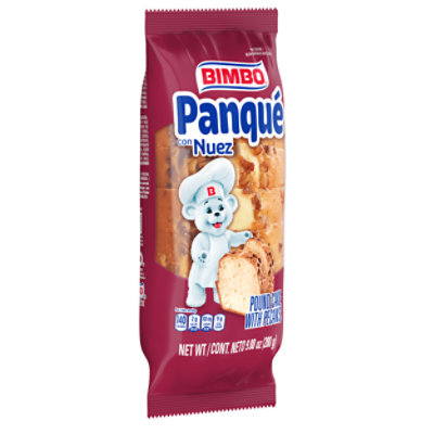 Bimbo Panque Con Nuez Pound Cake with Pecans - 8.8 Oz