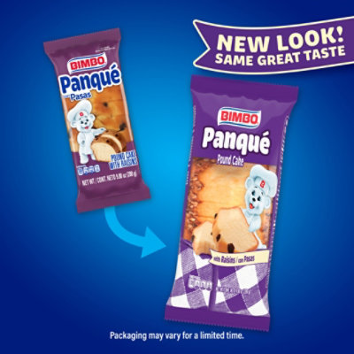 Bimbo Panque Con Pasas Plain Pound Cake with Raisins - 9.88 Oz - Image 4