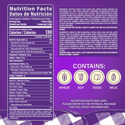 Bimbo Panque Con Pasas Plain Pound Cake with Raisins - 9.88 Oz - Image 5