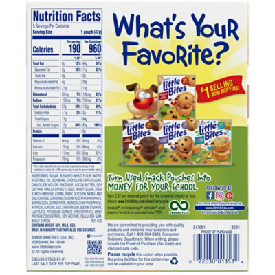 Entenmann's Little Bites Chocolate Chip Mini Muffins - 8.25 Oz - Image 2