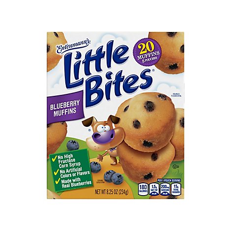 Entenmanns Little Bites Muffins Blueberry 5 Pouches - 20 Count
