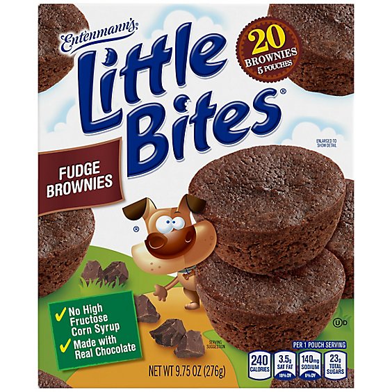 Entenmann's Little Bites Fudge Brownie Mini Muffins - 9.75 Oz