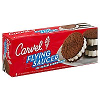 Carvel Ice Cream Sandwich Flying Saucer 6 Count - 24 Oz - Image 1
