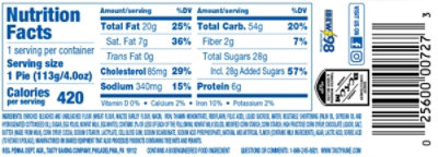 Tastykake Baked Tasty-Klair Pie Individually Wrapped Chocolate Éclair Flavored Snack Pie 4 Oz - Image 8