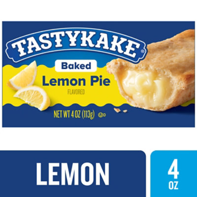 Tastykake Baked Lemon Pie Individually Wrapped Lemon Flavored Snack Pie - 4 Oz - Image 1