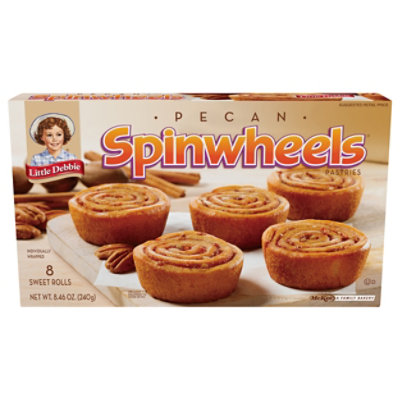 Little Debbie Pecan Spinwheels Individually Wrapped - 8 Count