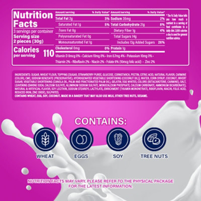 Marinela Sponch Coconut and Strawberry Marshmallow Cookies - 6 - 3.17 Oz - Image 5