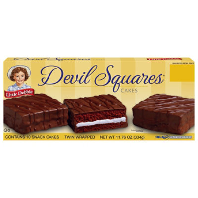 Little Debbie Cakes Devil Squares - 10 Count