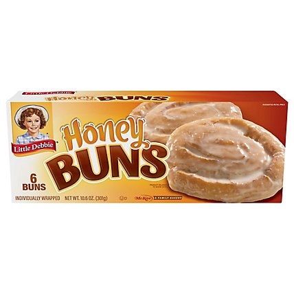 Little Debbie Breakfast Pastries Honey Buns - 6 Count - Image 1