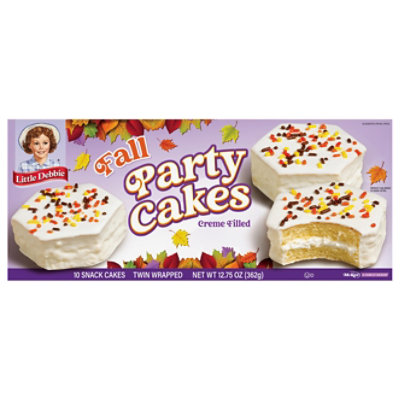 Little Debbie Cakes Snack Fall Party Vanilla - 12.5 Oz