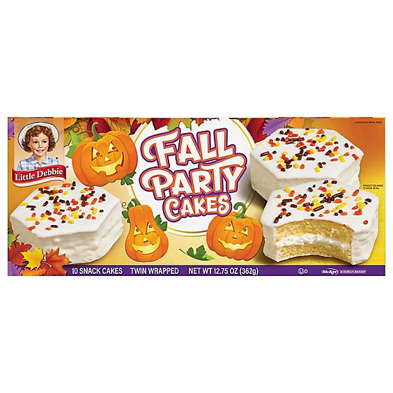 Little Debbie Cakes Snack Fall Party Vanilla - 12.5 Oz