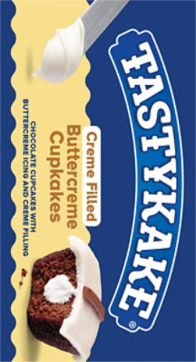 Tastykake Buttercreme Cupkakes 6 Packs of 2 Buttercreme Iced Chocolate Cupcakes - 12 Count - Image 6