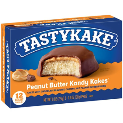 Tastykake Peanut Butter Kandy Kakes Chocolate & Peanut Butter Snack Cakes 12 Count - Image 3