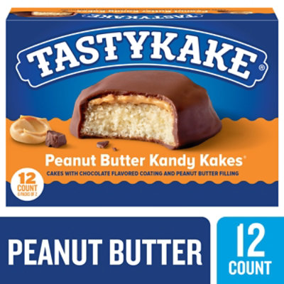 Tastykake Peanut Butter Kandy Kakes Chocolate & Peanut Butter Snack Cakes 12 Count - Image 2