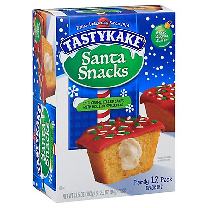 Tastykake Santa Snack Cupcakes - 13.5 Oz - Image 1