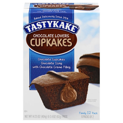 Tastykake Chocolate Lovers Cream Filled Chocolate Cupcakes - 14.25Oz - Image 3