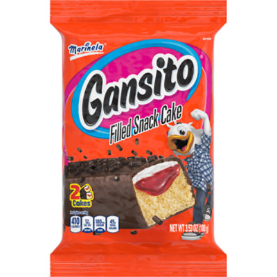 Marinela Gansito Strawberry and Creme Filled Snack Cakes - 2-3.52 Oz - Image 1