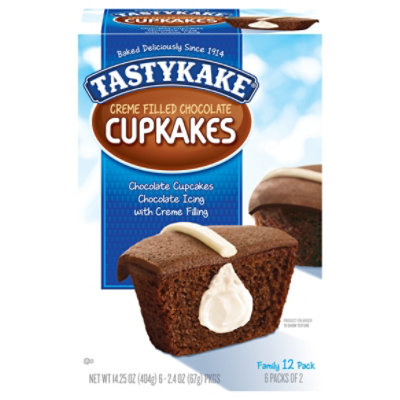 Tastykake Cup Cakes Cream Filled Chocolate - 13.5 Oz - Image 4
