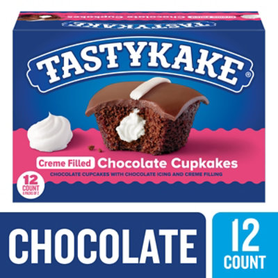 Tastykake Cup Cakes Cream Filled Chocolate - 13.5 Oz - Image 1