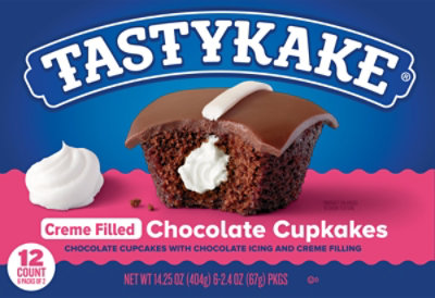 Tastykake Cup Cakes Cream Filled Chocolate - 13.5 Oz - Image 3