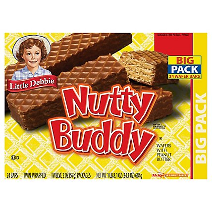 Little Debbie Nutty Bars Big Pack - 12-2.1 Oz - Image 1