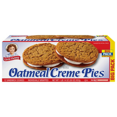 Little Debbie Cream Pie Oatmeal Big Pack - 31.78 Oz