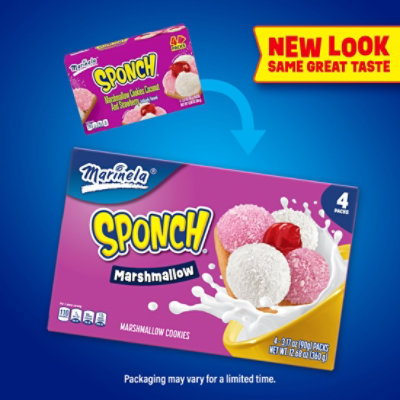 Marinela Sponch Marshmallow and Strawberry Coconut Cookies - 4 - 3.17 Oz - Image 4