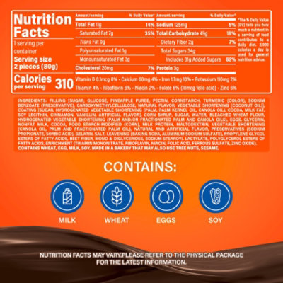 Marinela Choco Roles Pineapple and Creme Filled Snack Cakes with Chocolate Coating - 2 Count - Image 5