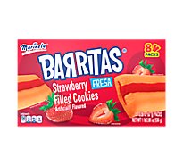 Marinela Baritas Filled Cookie Bars Fresa Strawberry - 8 Count