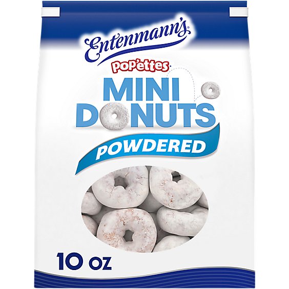 Entenmann's Powdered Bagged Donuts - 10 Oz