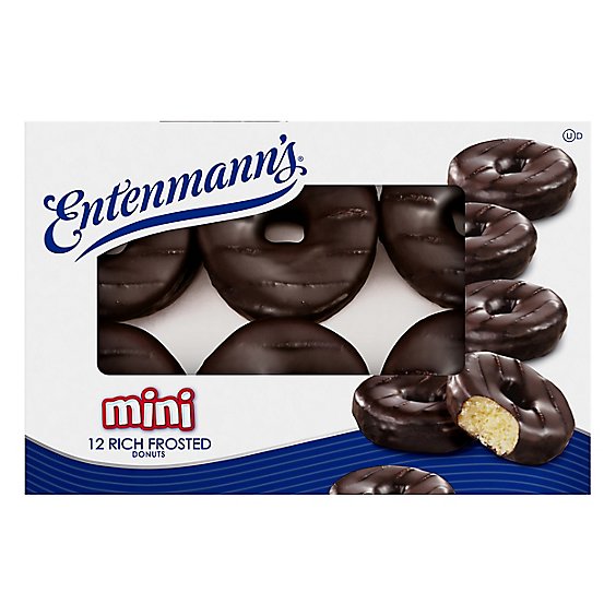 Entenmann's Mini Rich Frosted Donuts - 12 Count