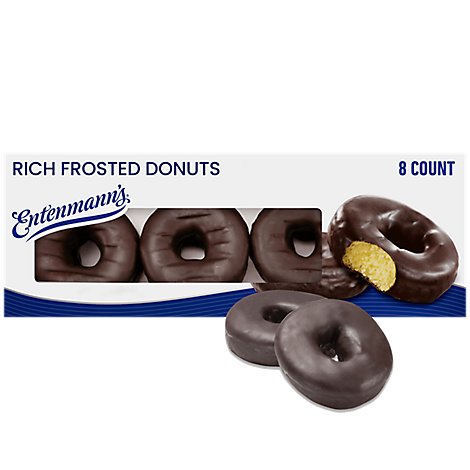 Entenmanns Donuts Rich Frosted - 8 Count