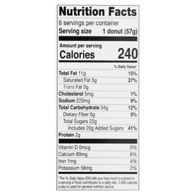 Franz Donuts Old Fashion 6 Count - 12 Oz - Image 4