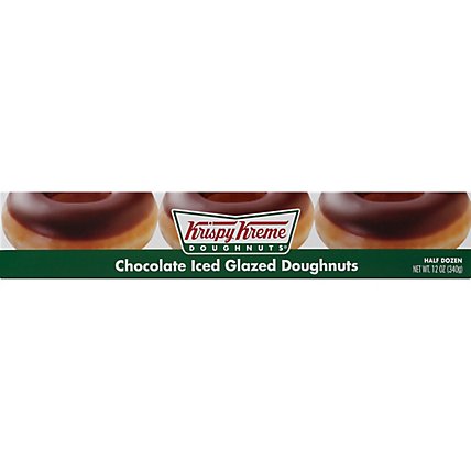 Krispy Kreme Doughnuts Chocolate Iced Glazed 6 Count - 12 Oz - Image 2