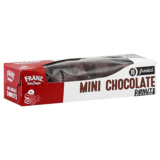 Franz Donuts Mini Premium Chocolate - 9 Oz