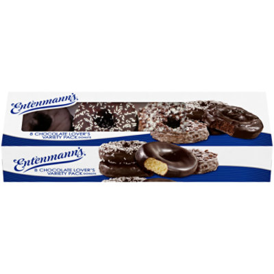 Entenmann's Chocolate Lovers Variety Pack Donuts - 8 Count - Image 1