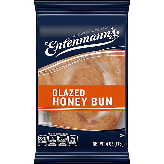 Entenmann's Single Serve Glazed Honey Bun - 4 Oz