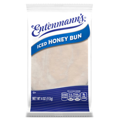 Entenmann's Single Serve Jumbo Iced Honey Bun - 4 Oz - Image 1