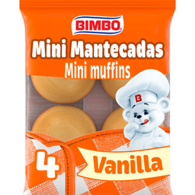 Bimbo Mini Mantecadas Vanilla Mini Muffins - 4 - 4.41 Oz - Image 1