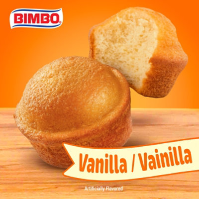 Bimbo Mini Mantecadas Vanilla Mini Muffins - 4 - 4.41 Oz - Image 2