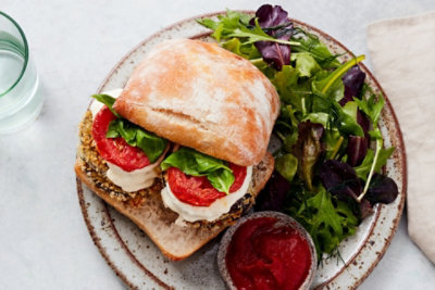 Eggplant Parm Sandwiches with Herb Salad Safeway